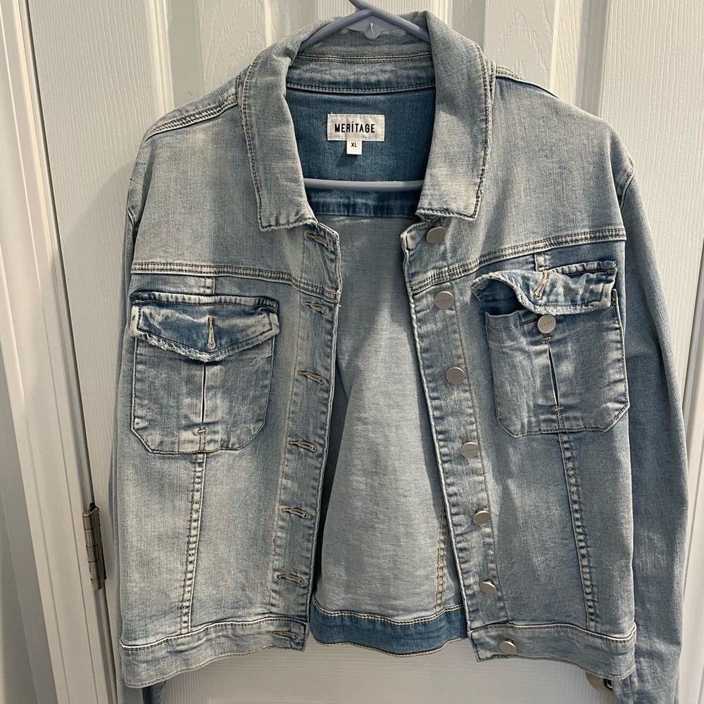 Stylish denim jacket, sits above the waist. Barely worn.